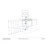Тумба с раковиной Aquaton Асти 55 белый глянец, белый матовый
